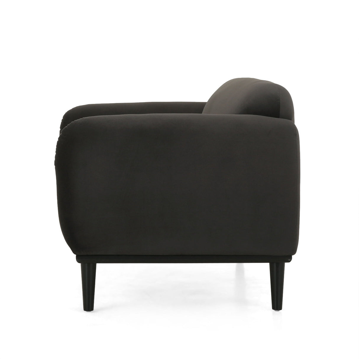 Sway - Upholstered Loveseat With Wood Legs And Round Arms