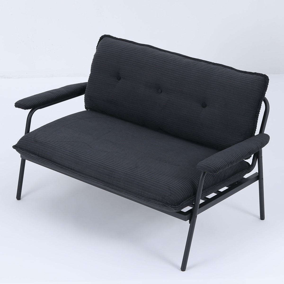 Modern Metal Frame Sofa With Sponge Filling For Compact Spaces And Versatile Use