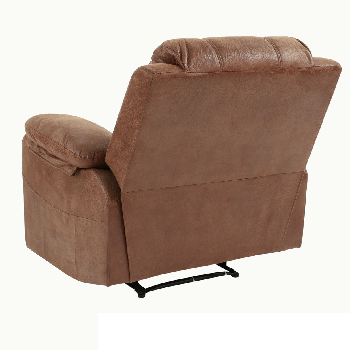 1 Piece Single Power Recliner Pillow Top Arms Cushion Back With USB Port - Dark Brown