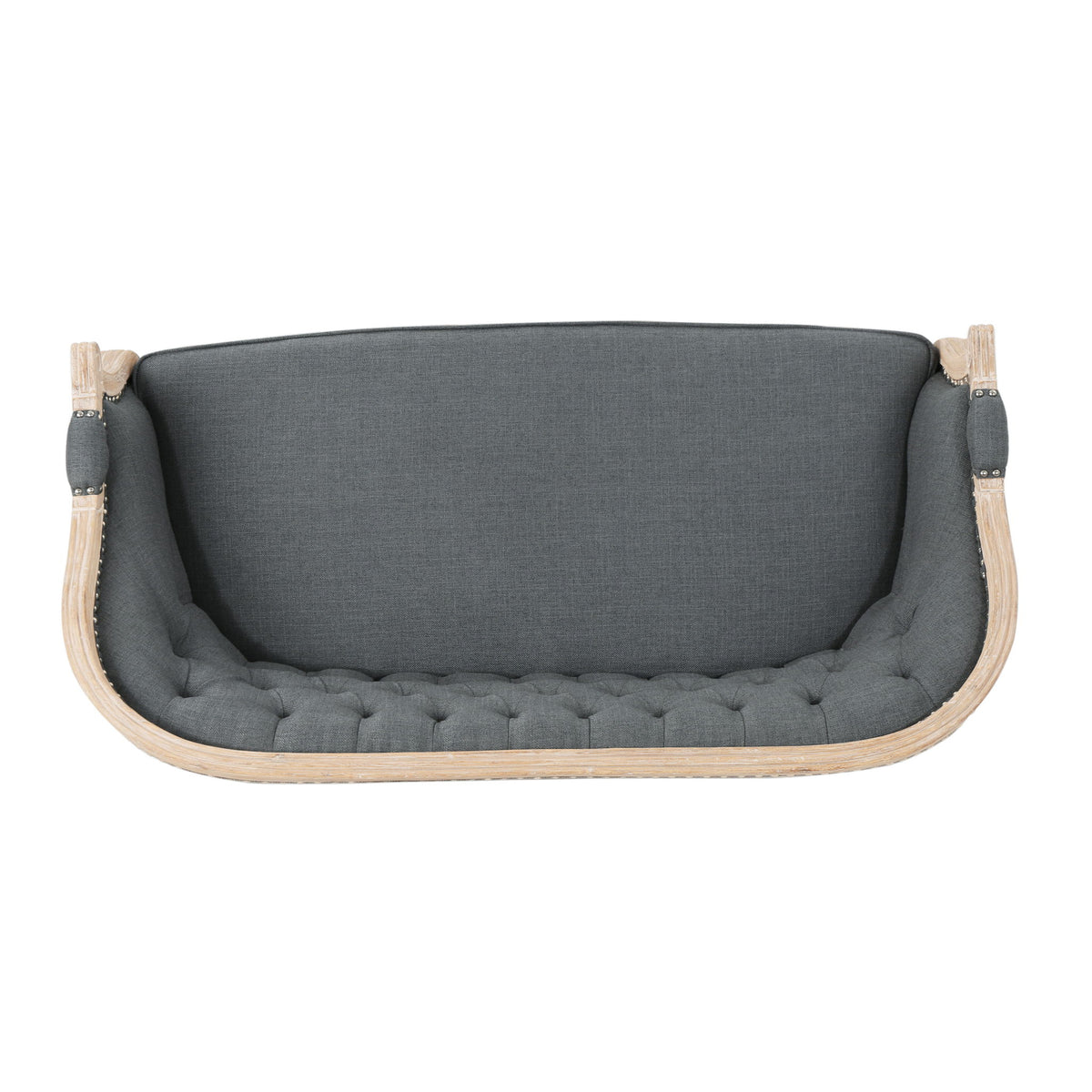 French Country Chesterfield Style Tufted Loveseat