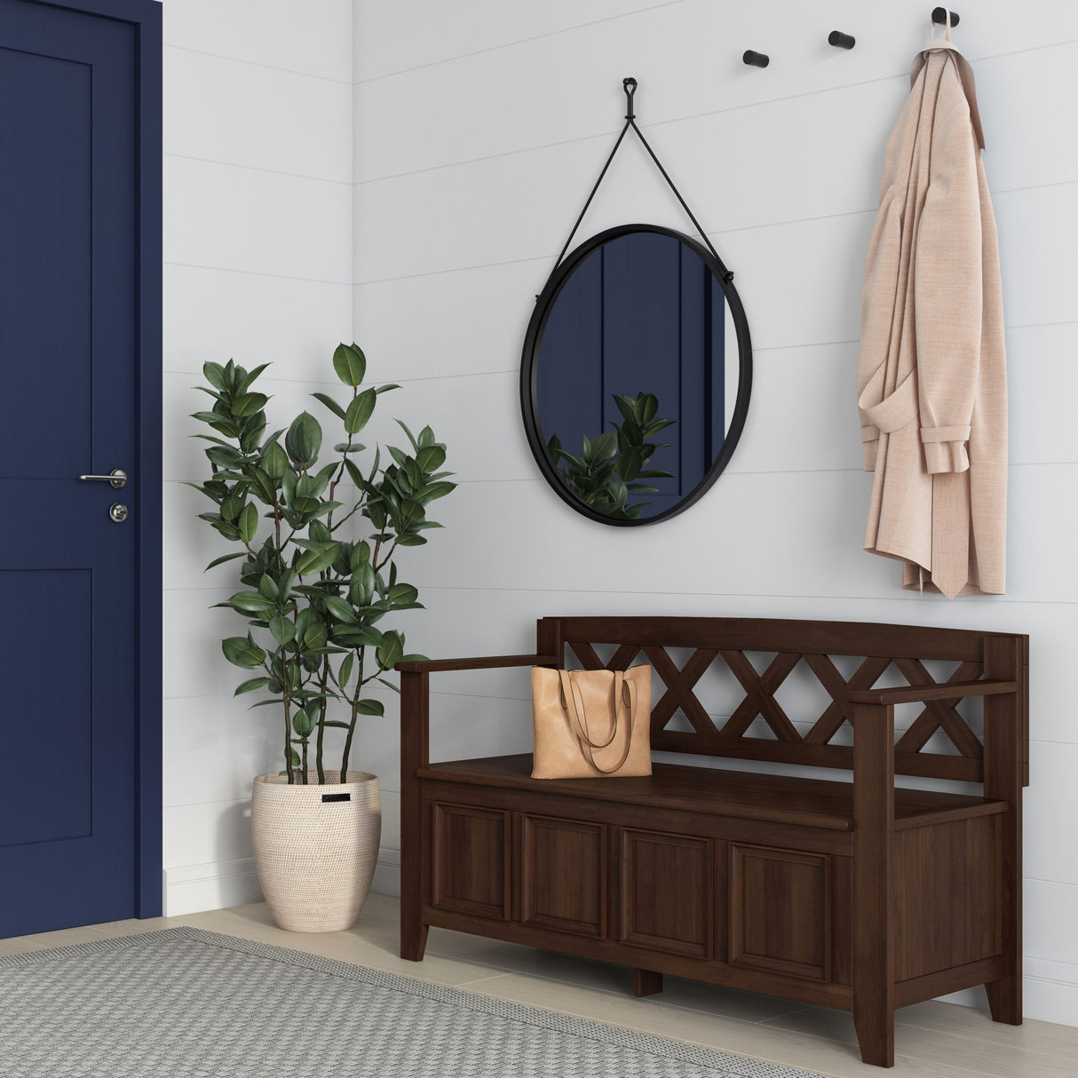 Amherst - Compact Entryway Storage Bench
