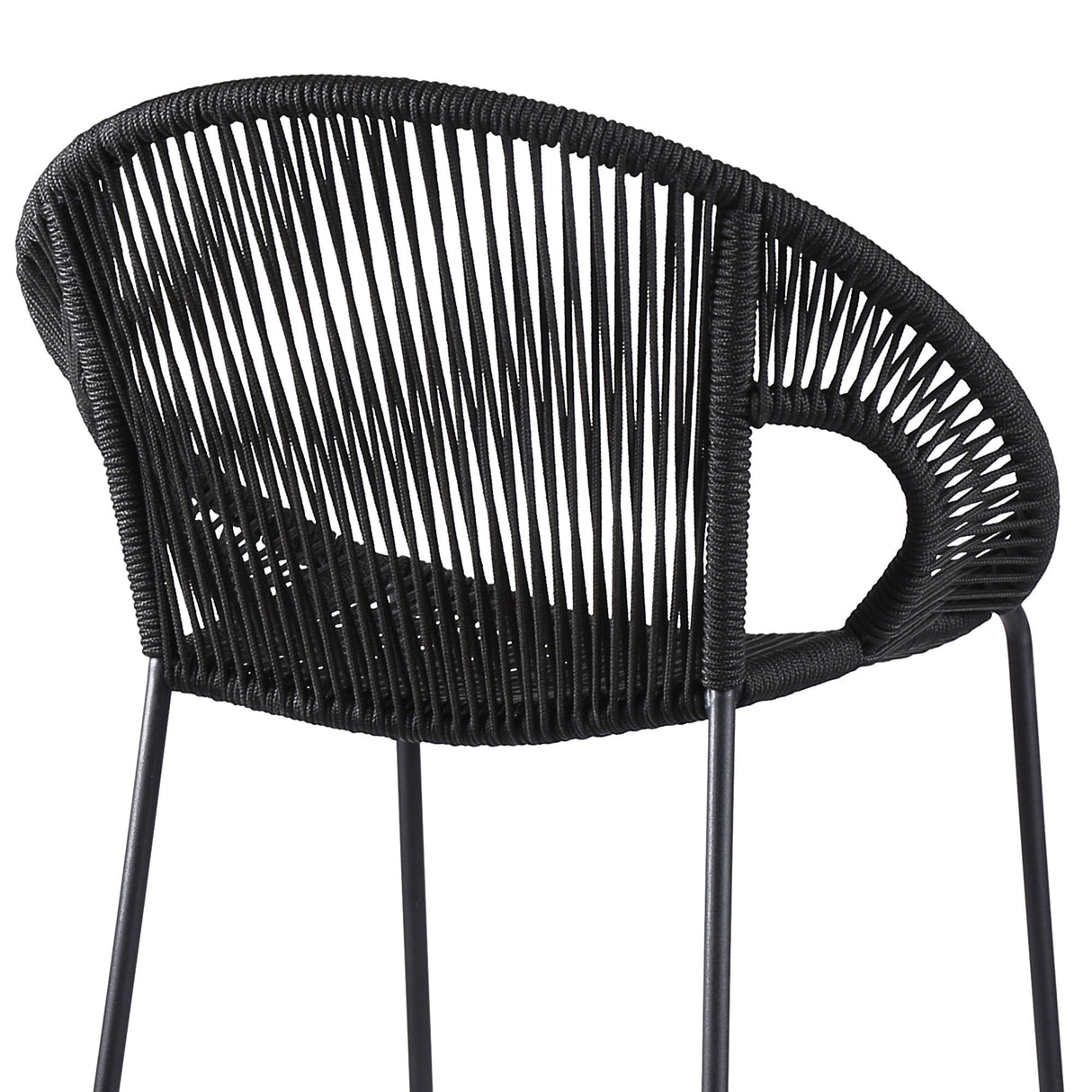 Acapulco - Indoor Outdoor Steel Bar Stool With Rope Set