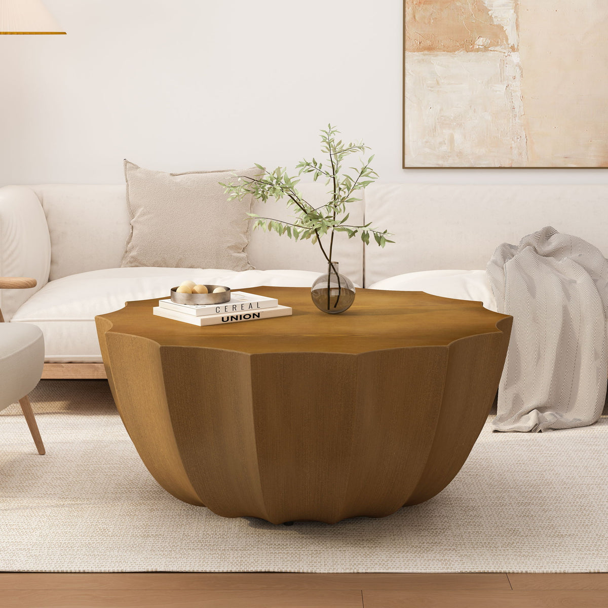 Modern Round Coffee Table For Indoor / Outdoor