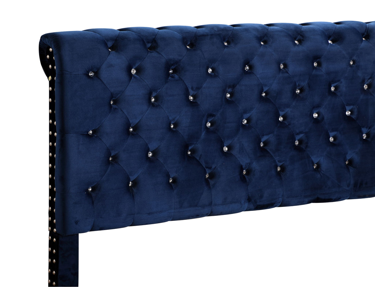 Elegant Transitional Upholstered Bed