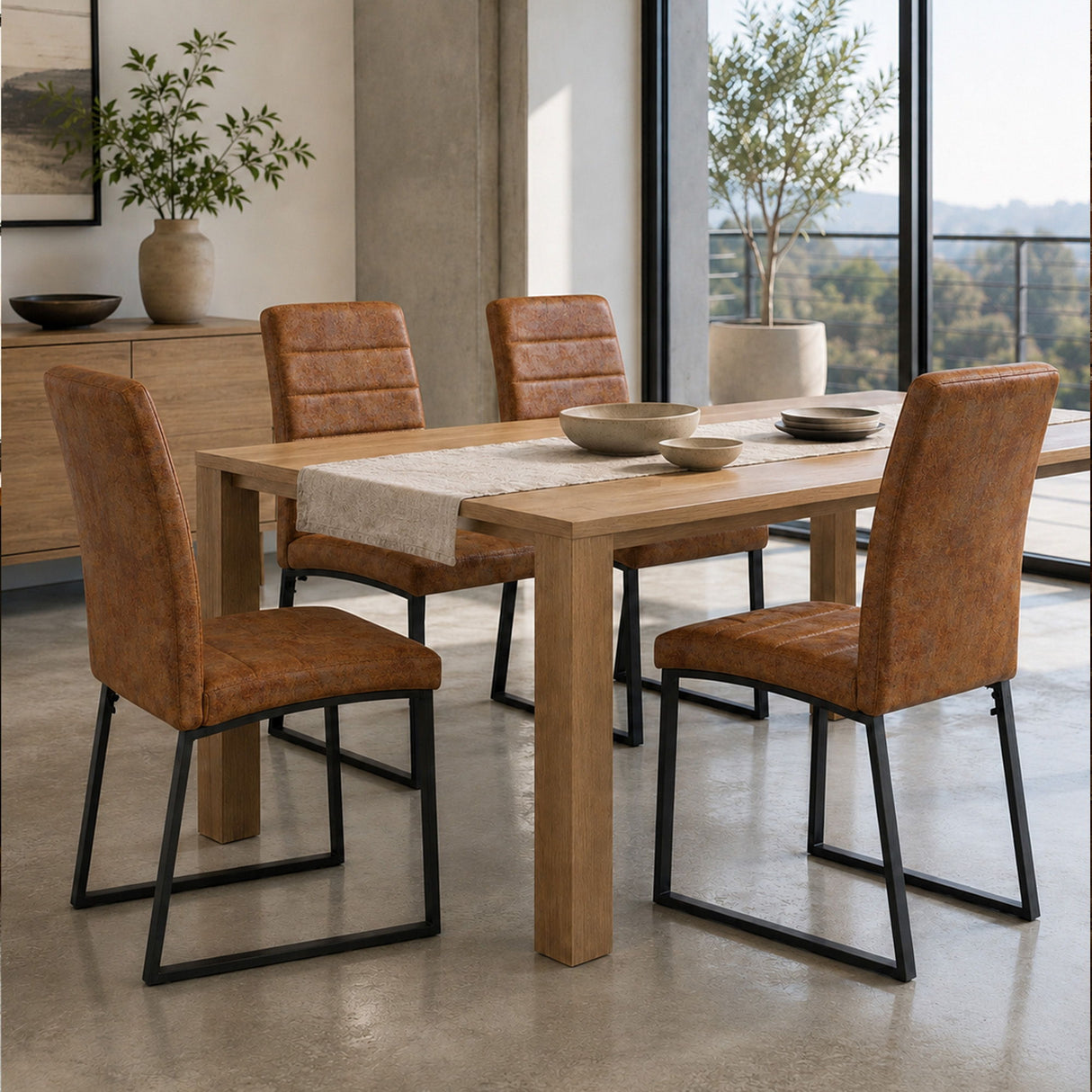 Oversized Square Design Dining Chairs For Home