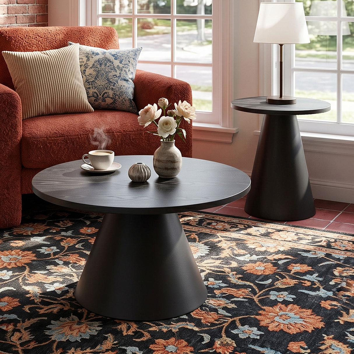Modern Nesting Coffee Table Set For Living Room