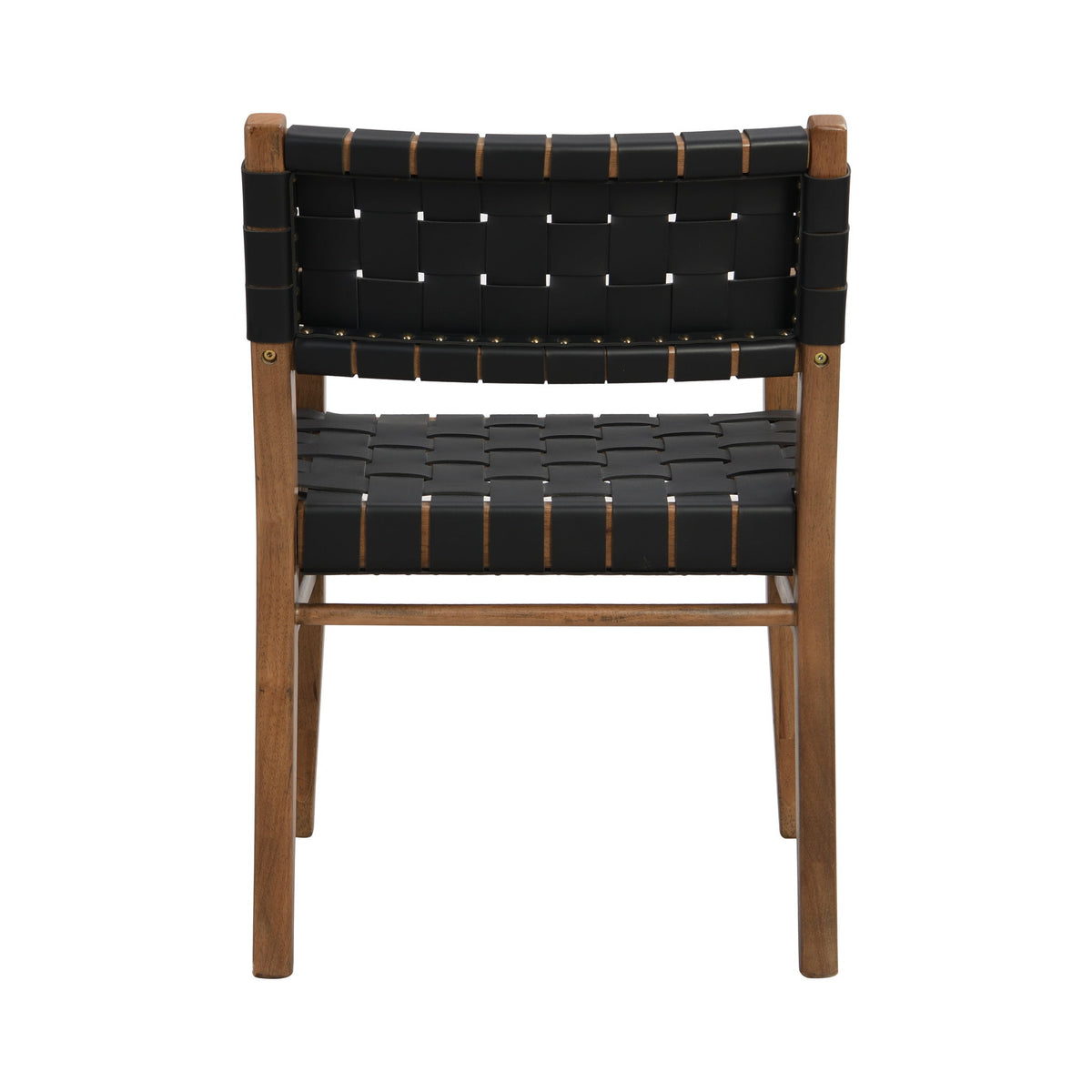 Modern Style Dining Chair With Upholstery - Black