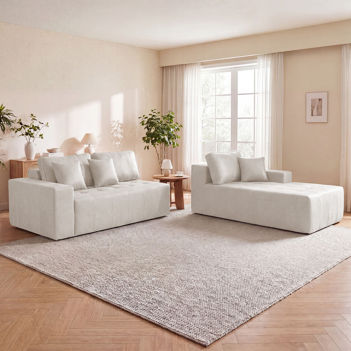 L - Shaped Corner Chaise Sofa Bed