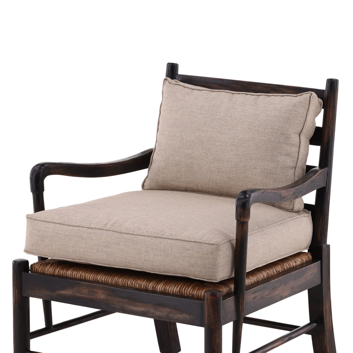 Paxton - Occasional Chair - Dark Brown / Beige
