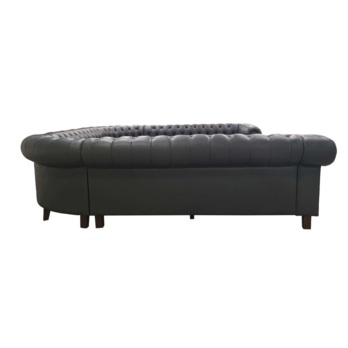 U - Shape Sectional - Blue Gray