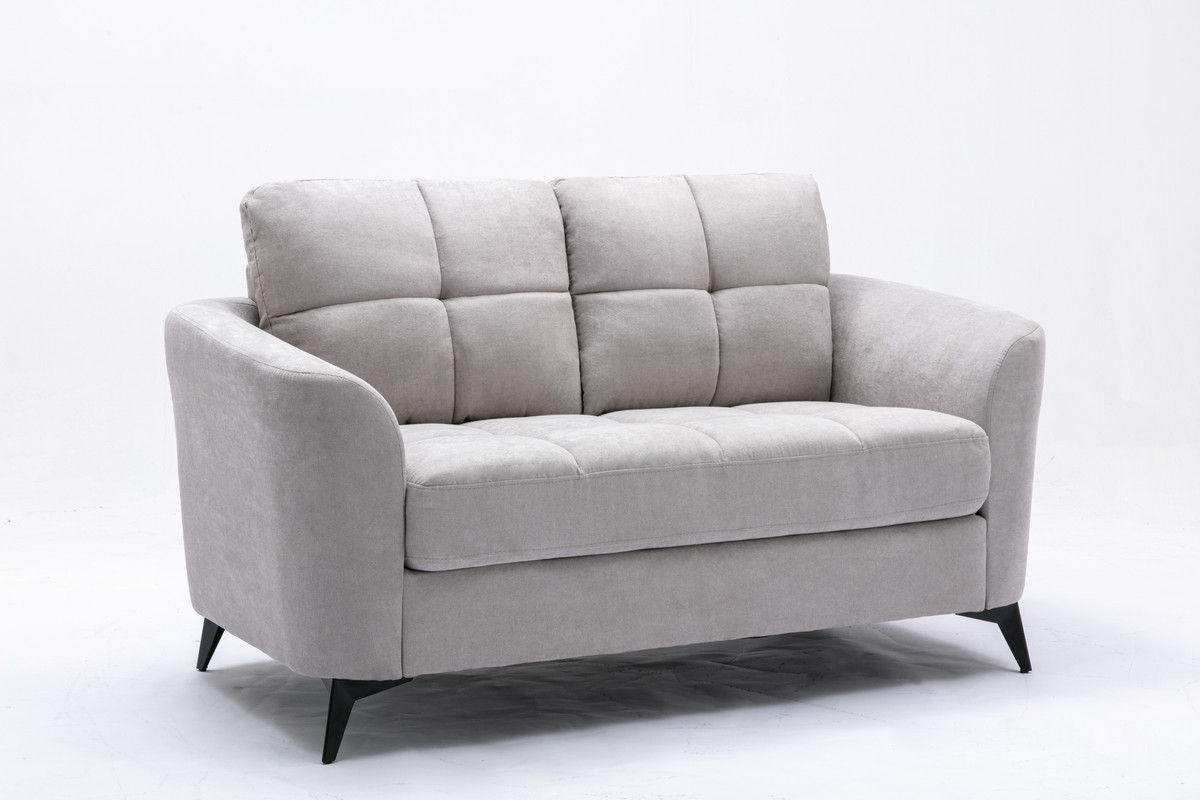 Callie - Living Room Sofa, Loveseat (Set of 2) - Light Gray