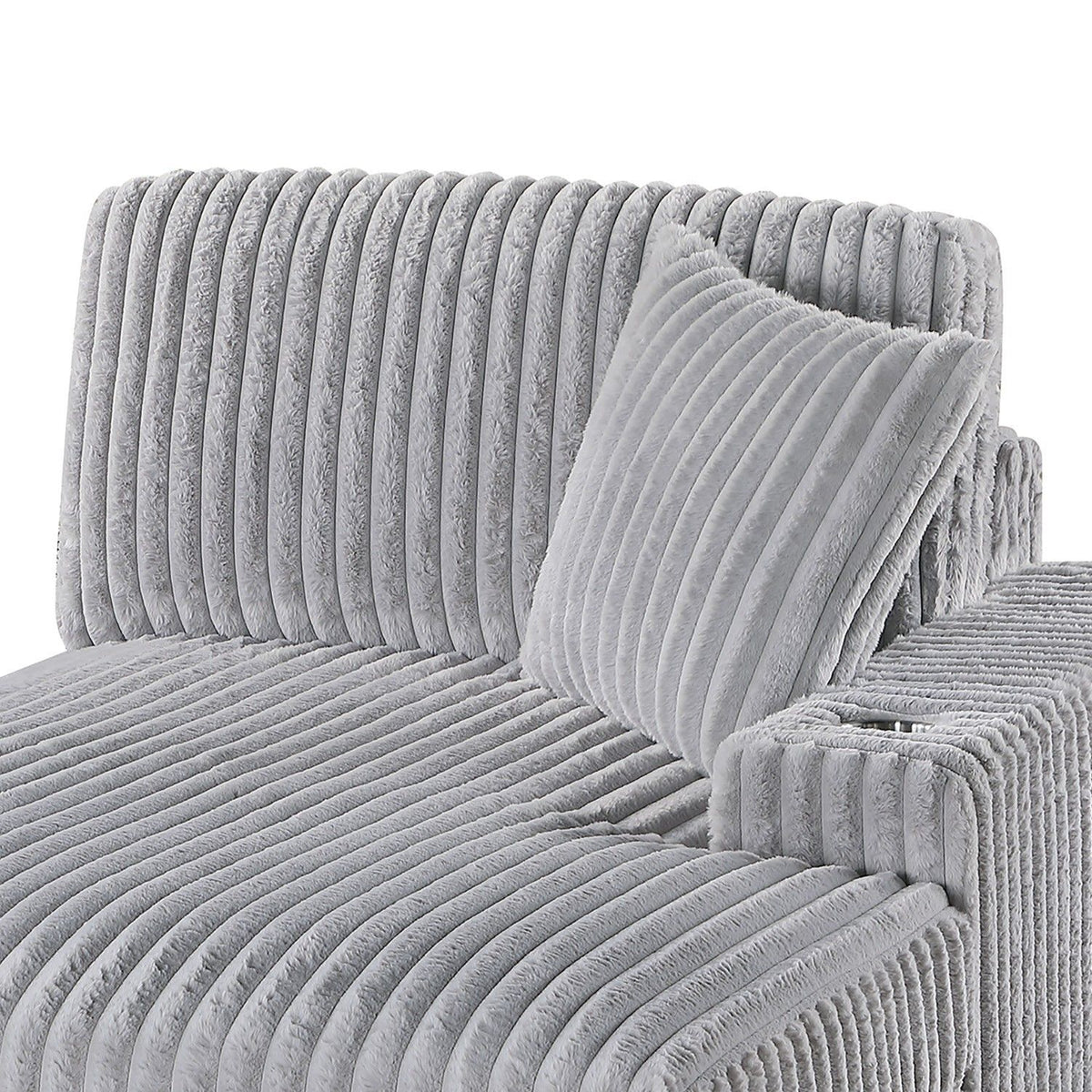 Contemporary Style Modular Sectional Sofa Set With USB, Cup Holder