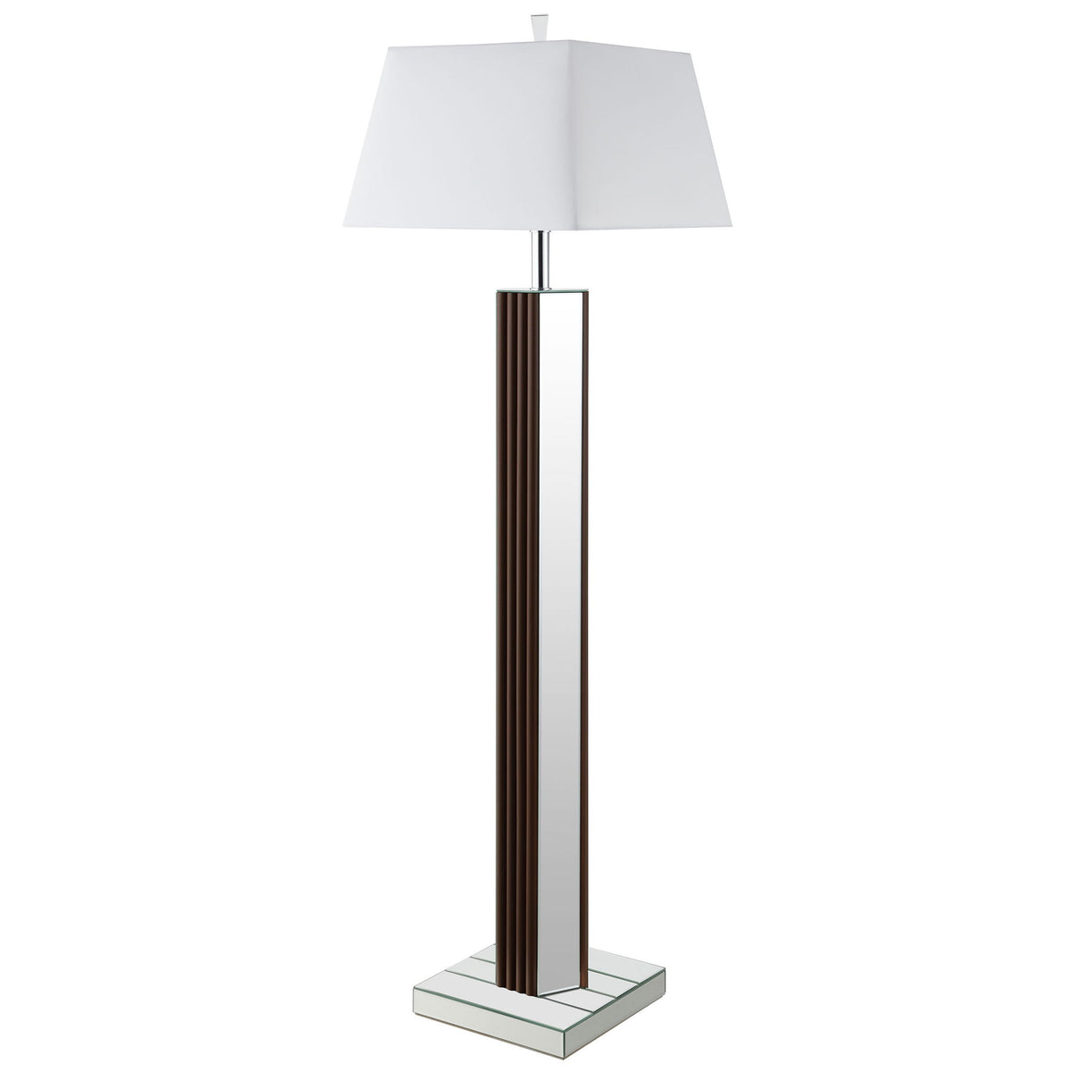 Echolls - Lamp With Scalloped Accents And Mirror Detail