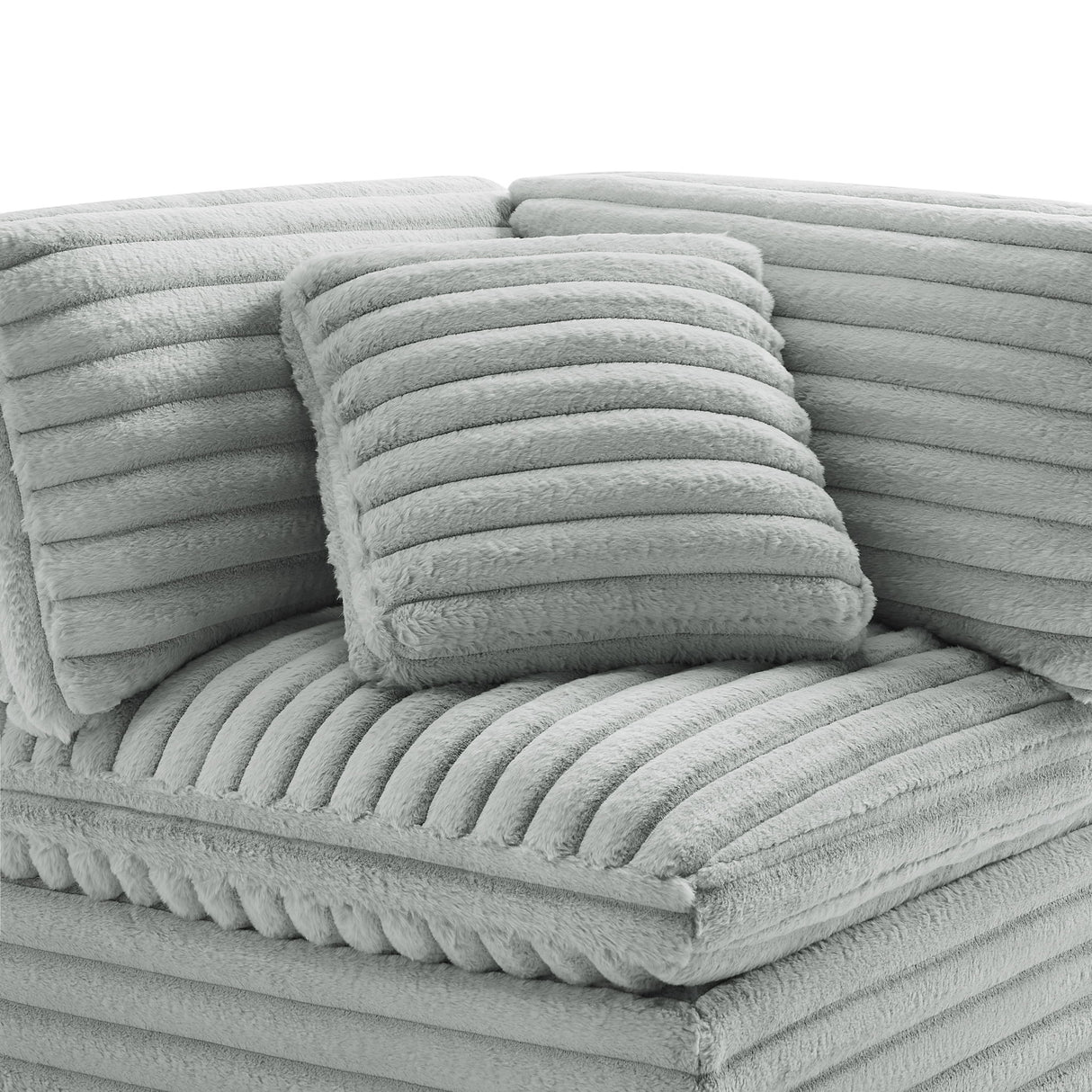Jenny - Corner Accent Chair - Gray