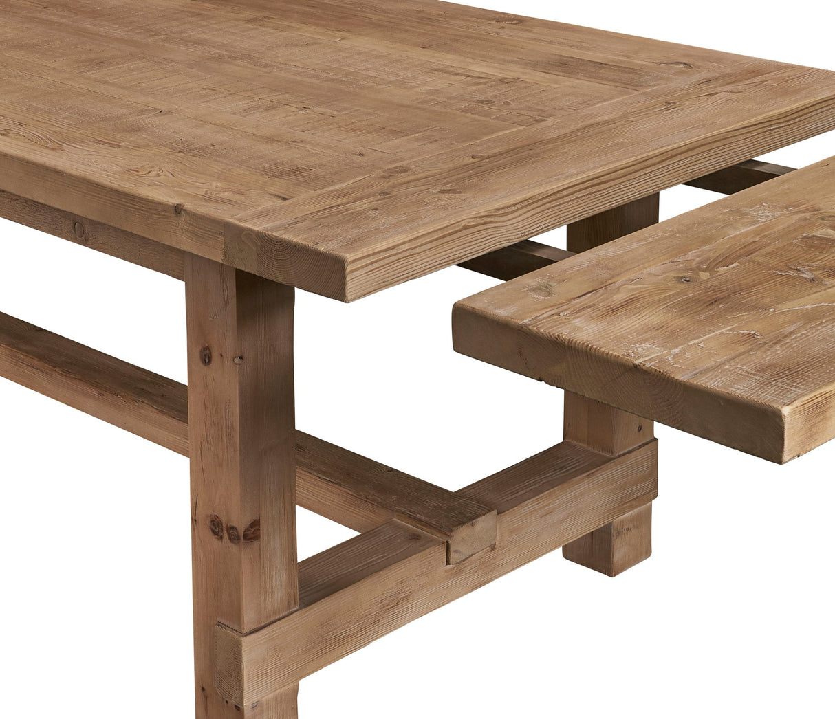 Cape Henry - Reclaimed Table With Extensions - Light Brown