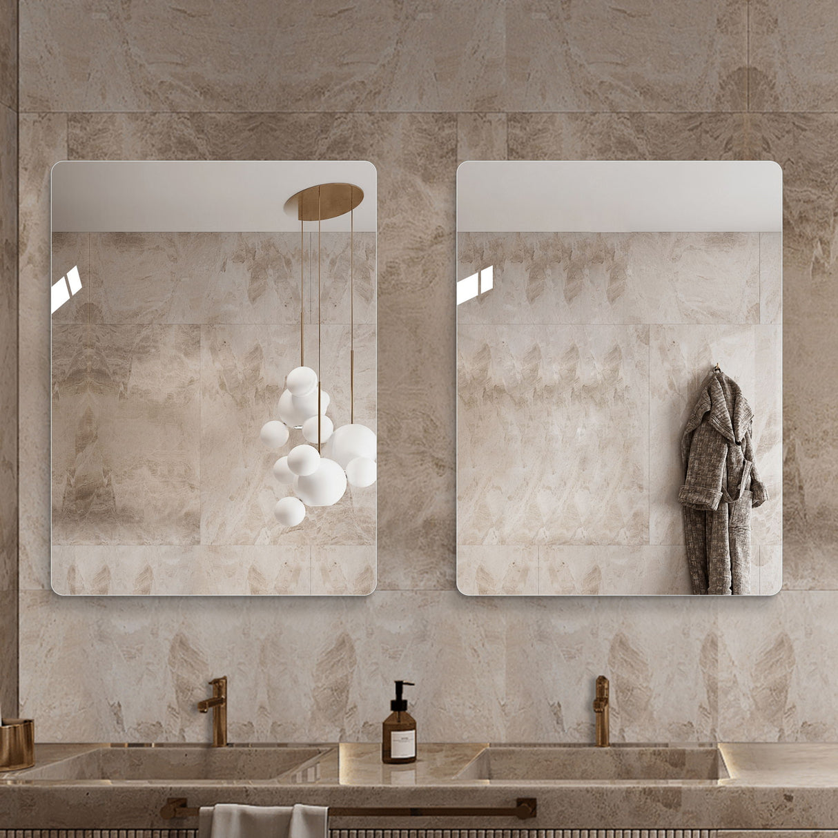 Modern Frameless Bathroom Vanity Mirror