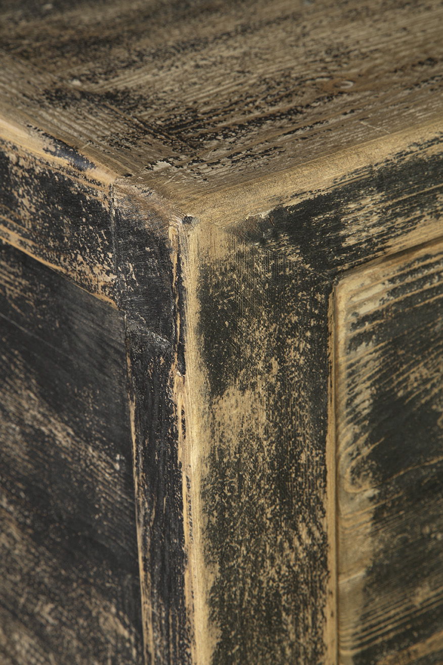 Sutherlind - Cabinet - Dark Gray / Light Brown