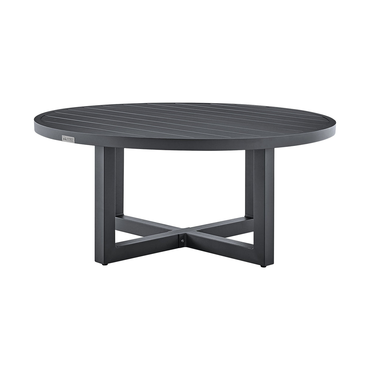 Argiope - 3 Piece Patio Outdoor Swivel Seating Set - Dark Gray Aluminum With Gray Cushions