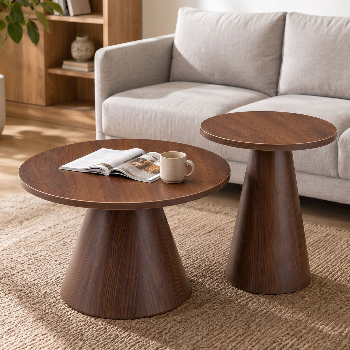 Modern Nesting Coffee Table Set For Living Room