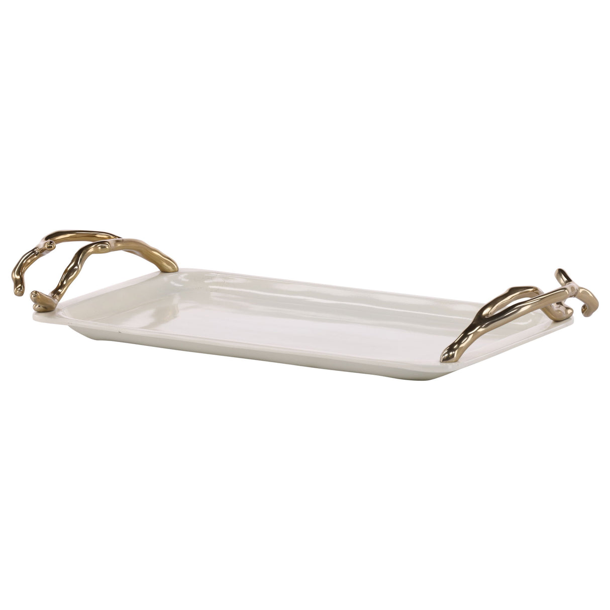Baldwin - Tray - Beige / Gold