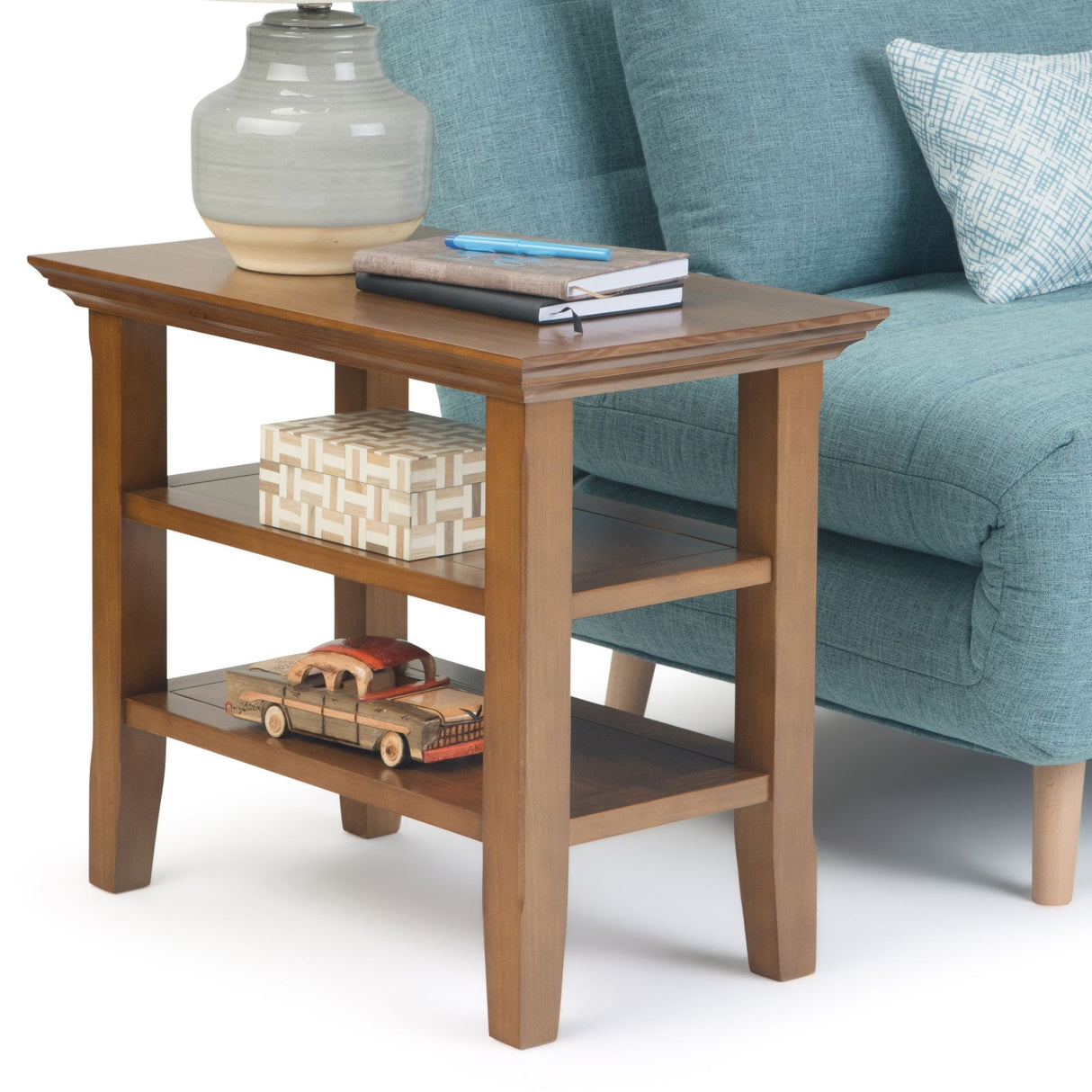 Acadian - Narrow Side Table, Handcrafted