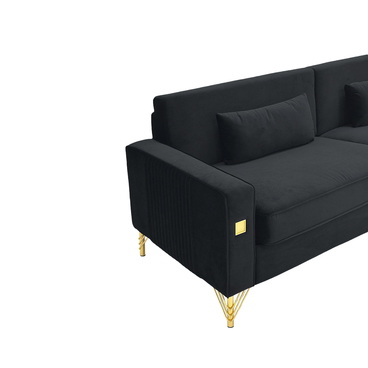 2 Pieces Sofa Sofa Set With Removable Cushions For Home Apartment