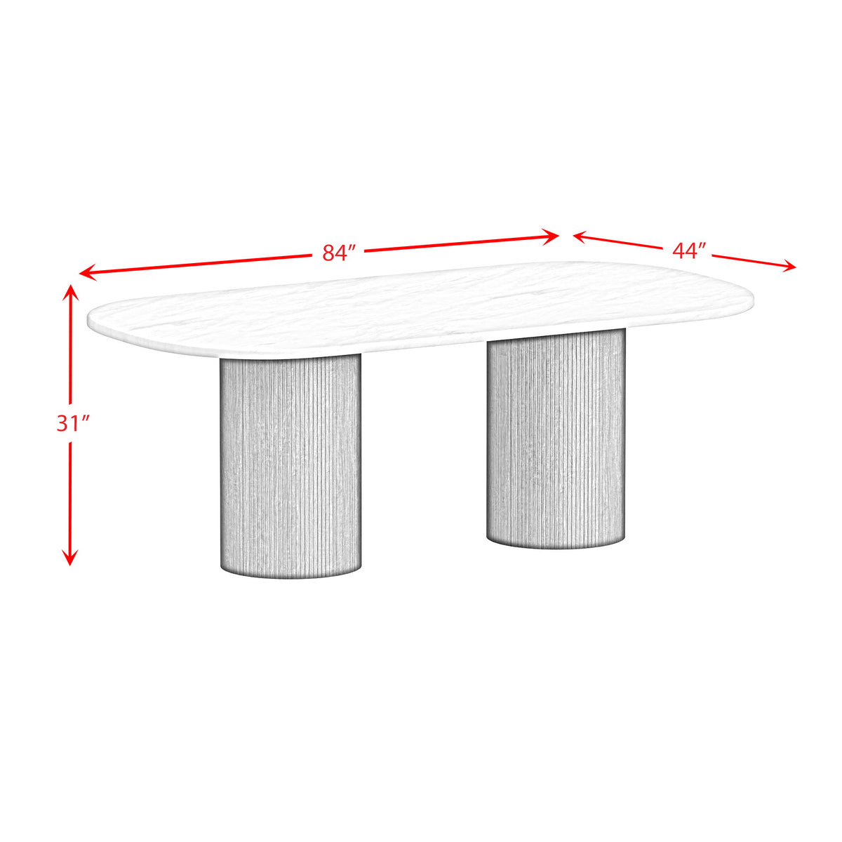 Sylvie - Standard Height Dining Set, Oval Table