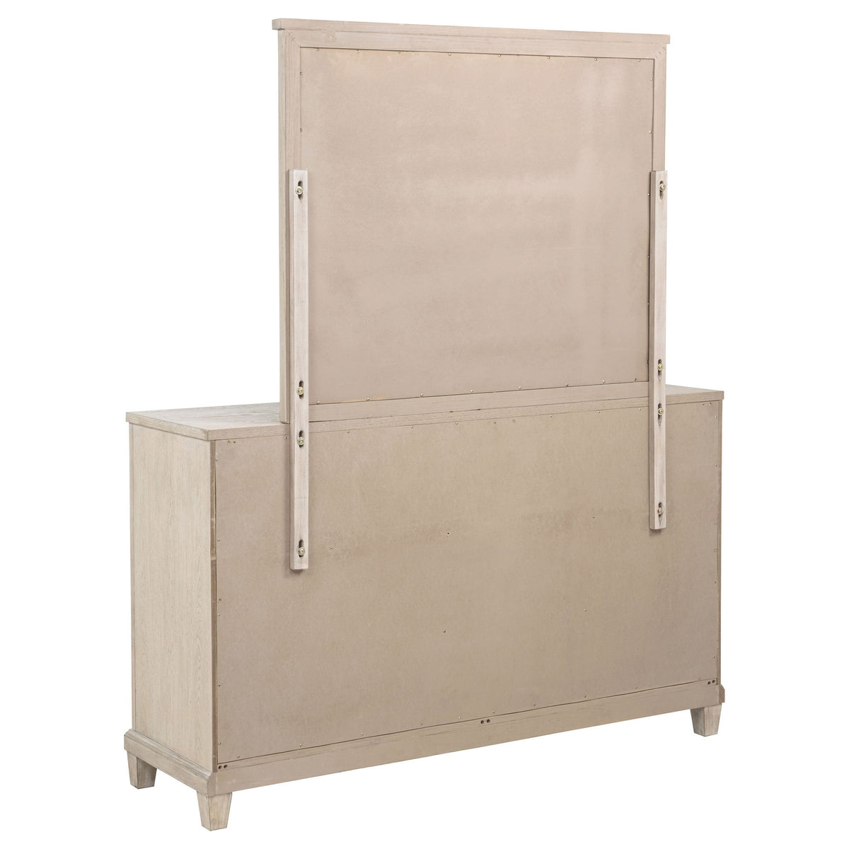 Wedner - 6 Drawer Dresser With Mirror - Oak