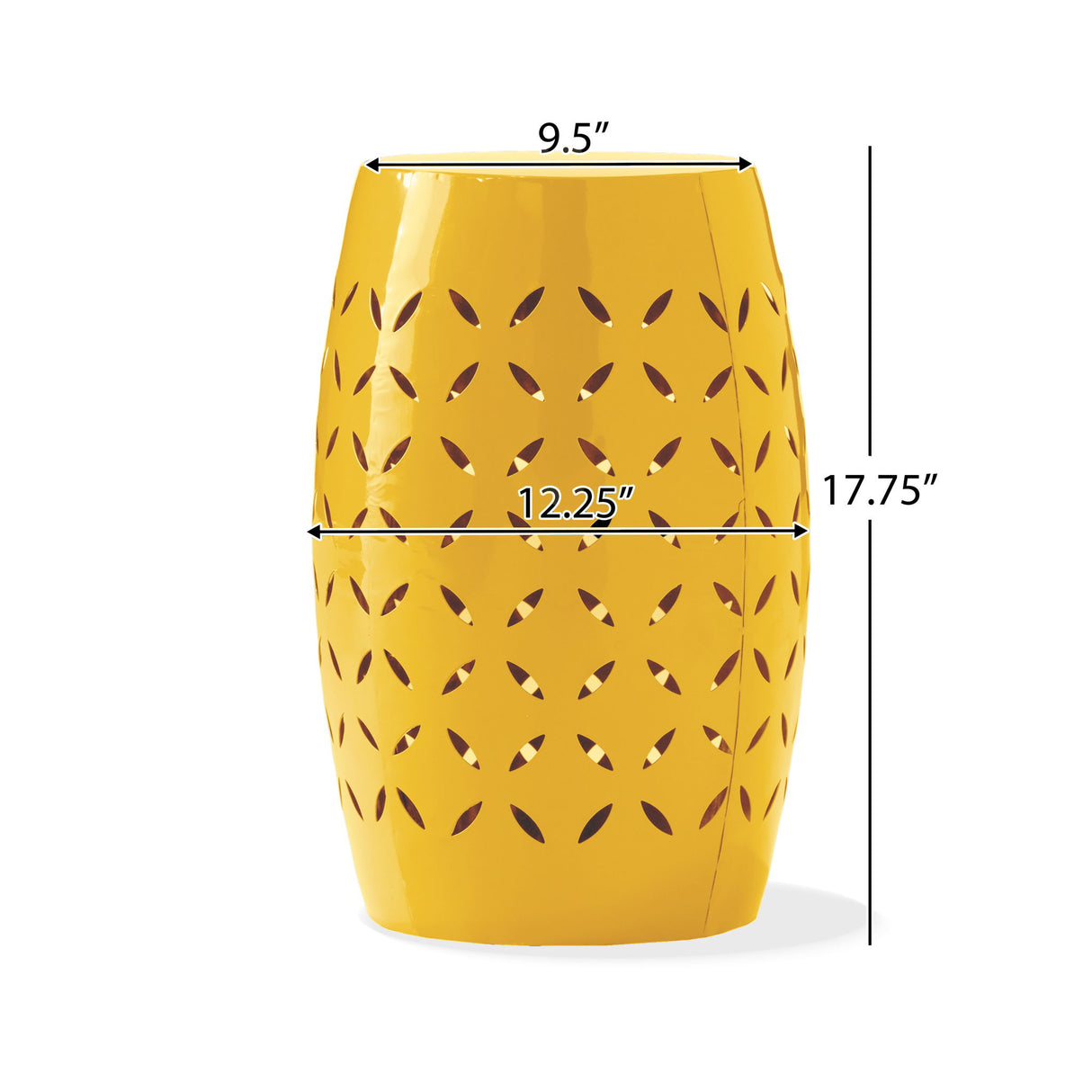 Outdoor Side Table With Barrel Shape