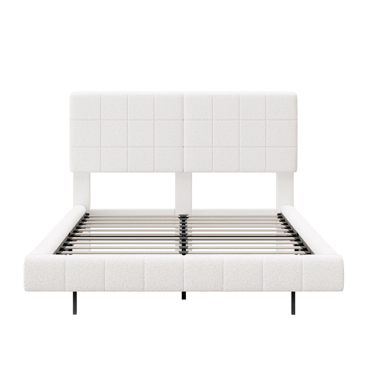 Floating Bed With Light, Soft Touch Surface