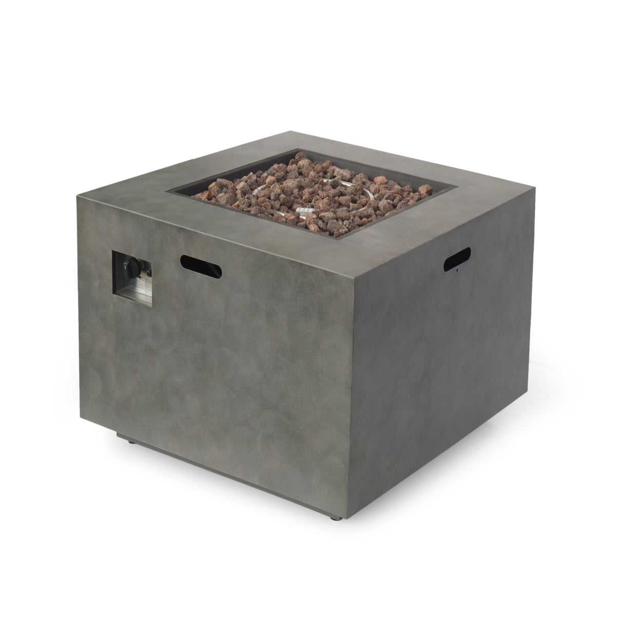 Outdoor Patio Gas Burning Fire Pit Table 50, 000 Btu, Square