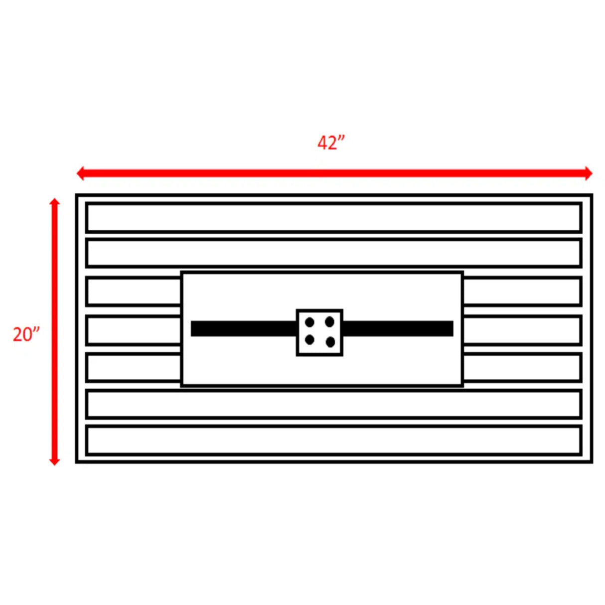 Outdoor Fire Pit Table Garden Heater Dual Fuel Steel 42x25in