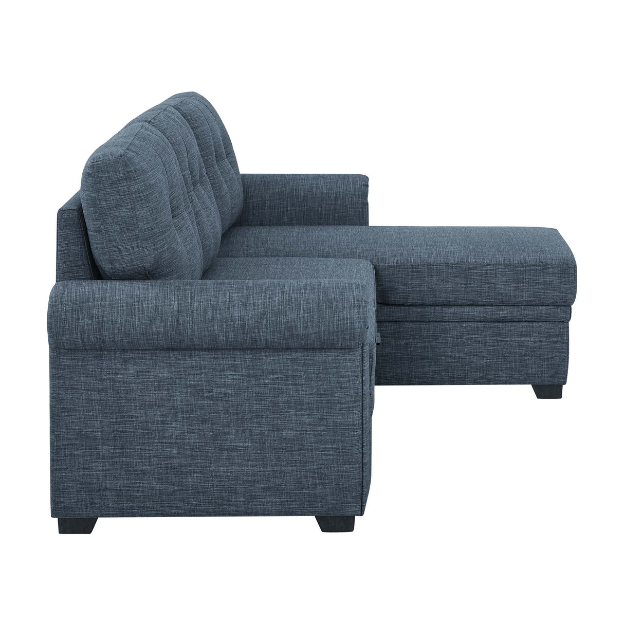 Upholstered Sleeper Sofa With Reversible Storage Chaise