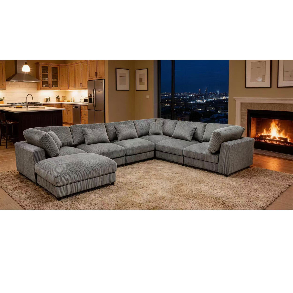 Upholstered Modular Sectional & Custom Configuration