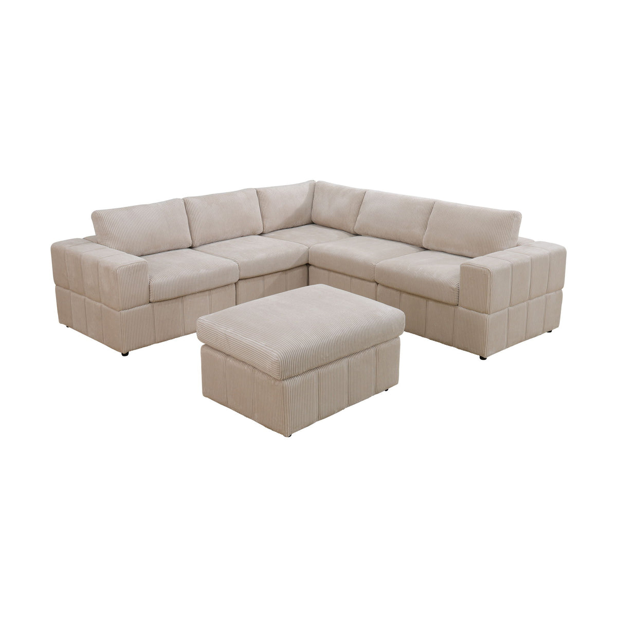 Modular Sectional Sofa, Reversible Set
