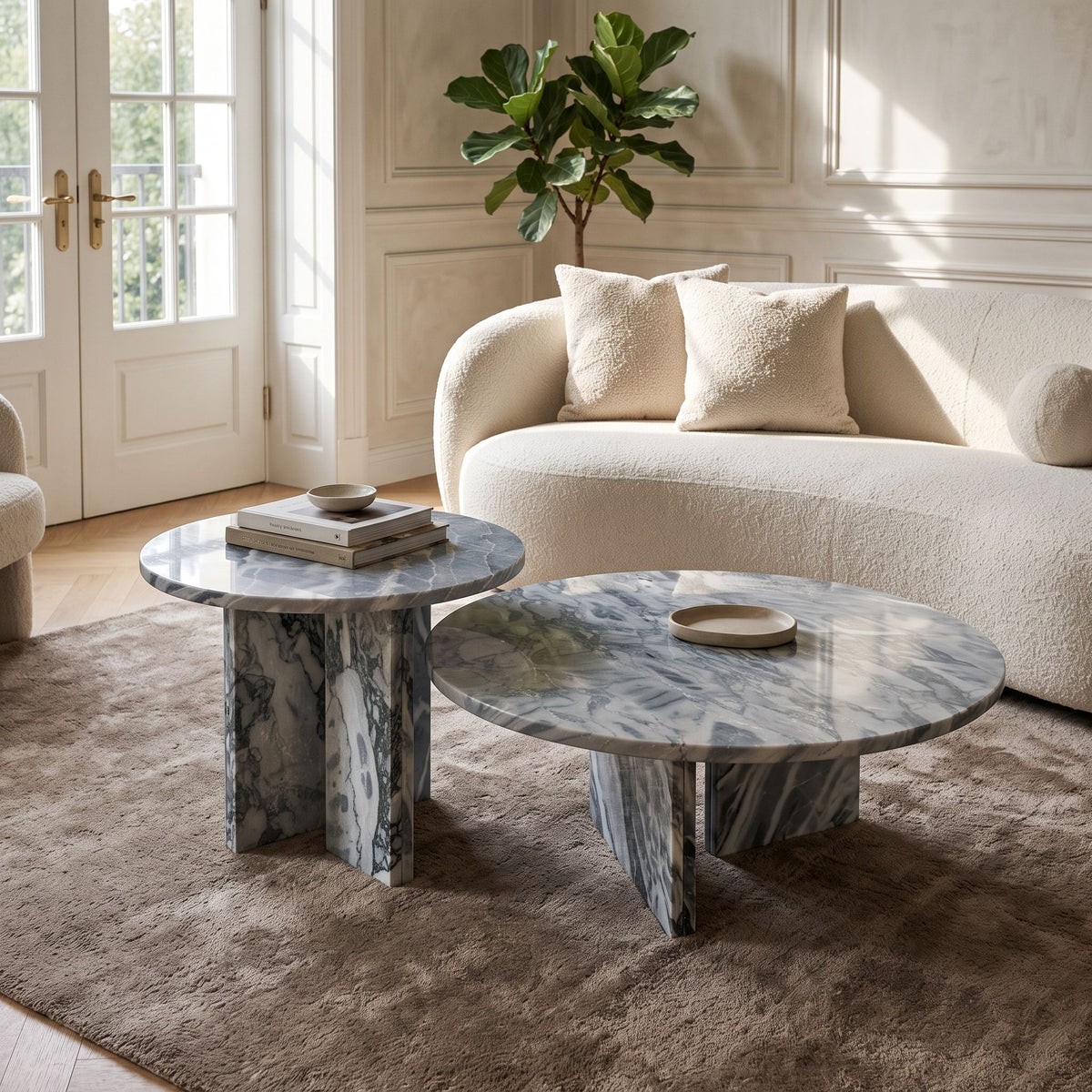 Elegant Coffee Duo Table Set