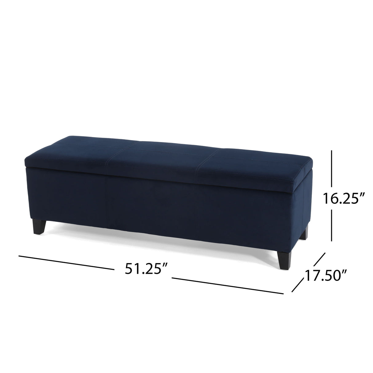 Upholstered Storage Ottoman Bench
