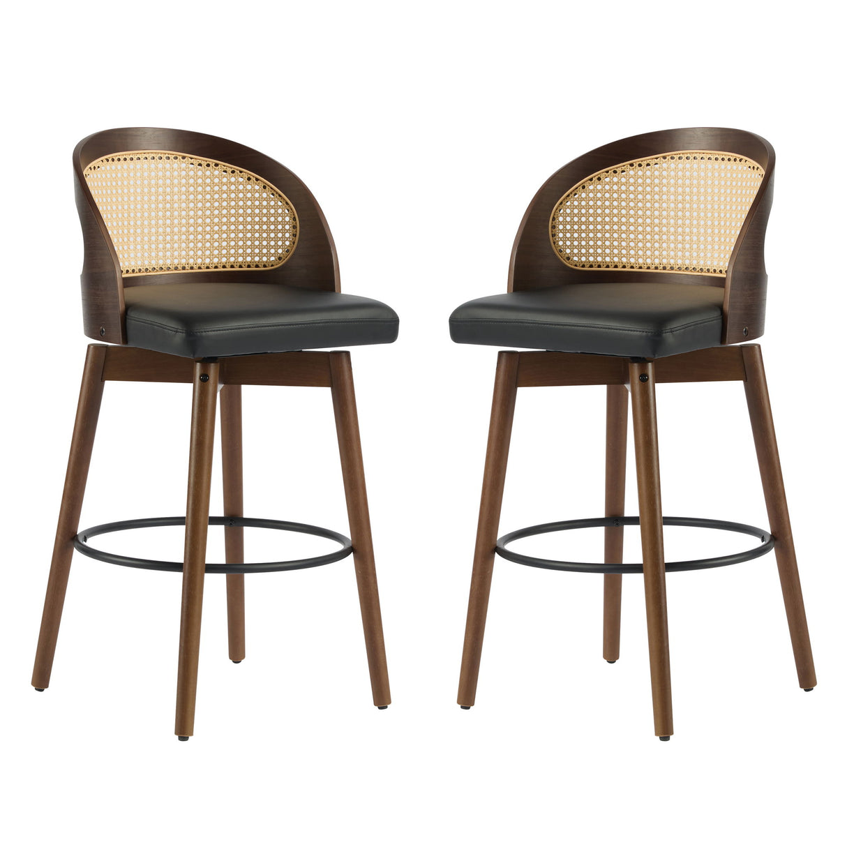Como - Indoor Wood Barstool (Sey of 2)