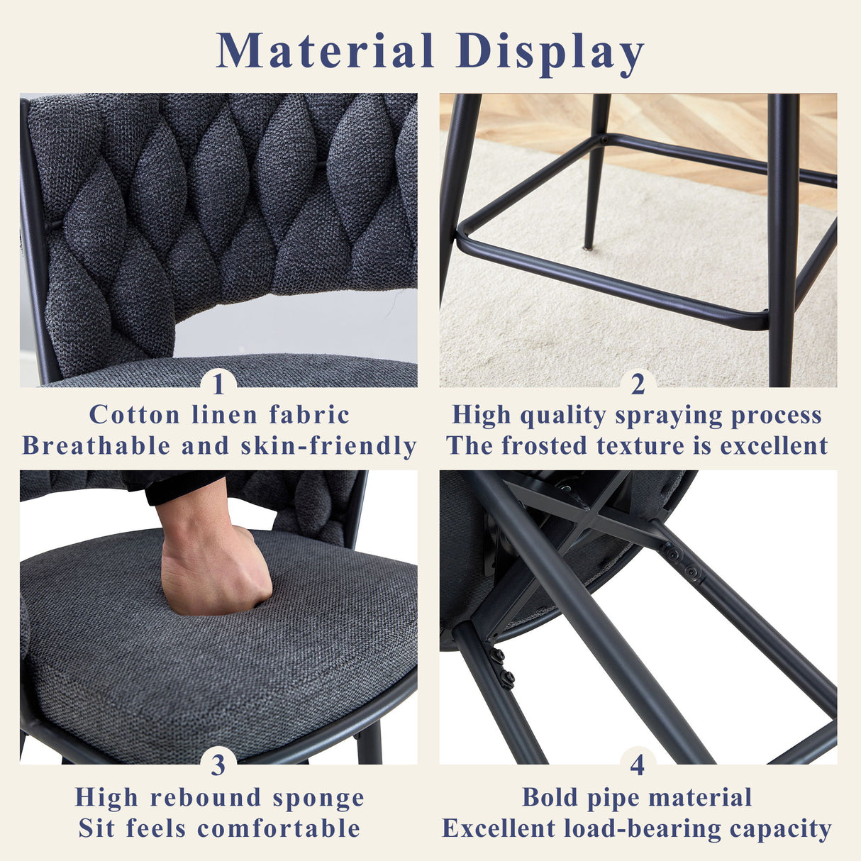 Modern Swivel Chair For Bar High Tables