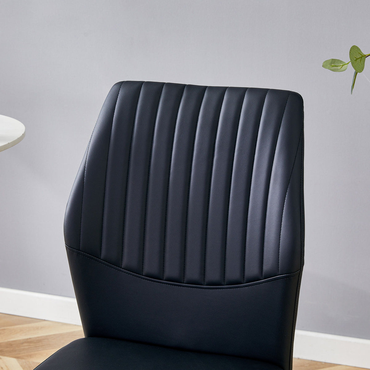 Ergonomic Simple Chair With Metal Leg