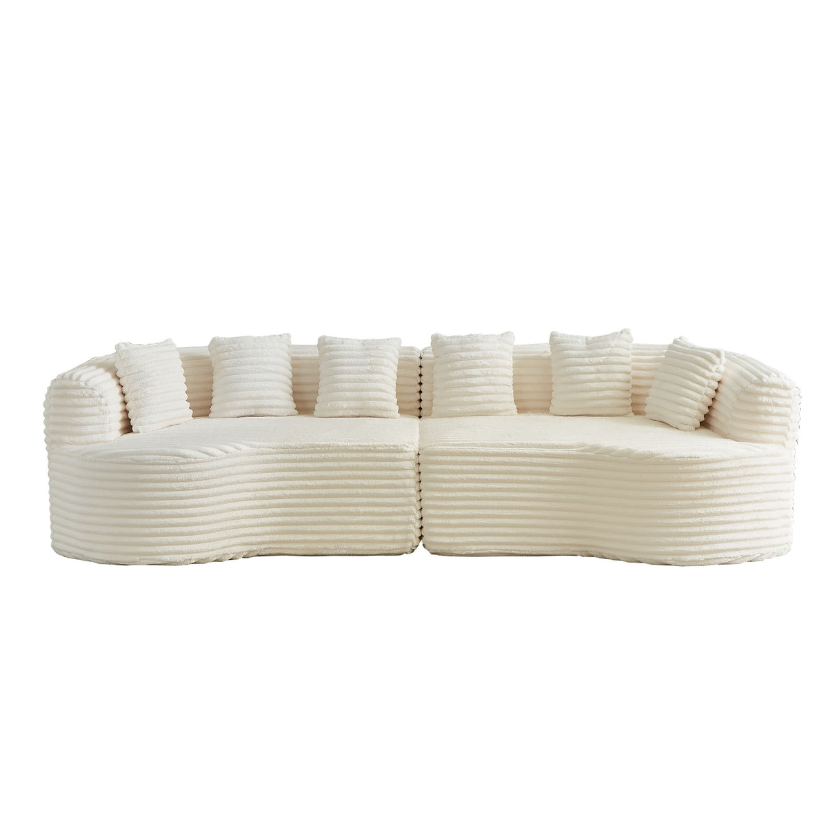 Sectional Sofa, Oversized 4 Seater With Deep Seat Design
