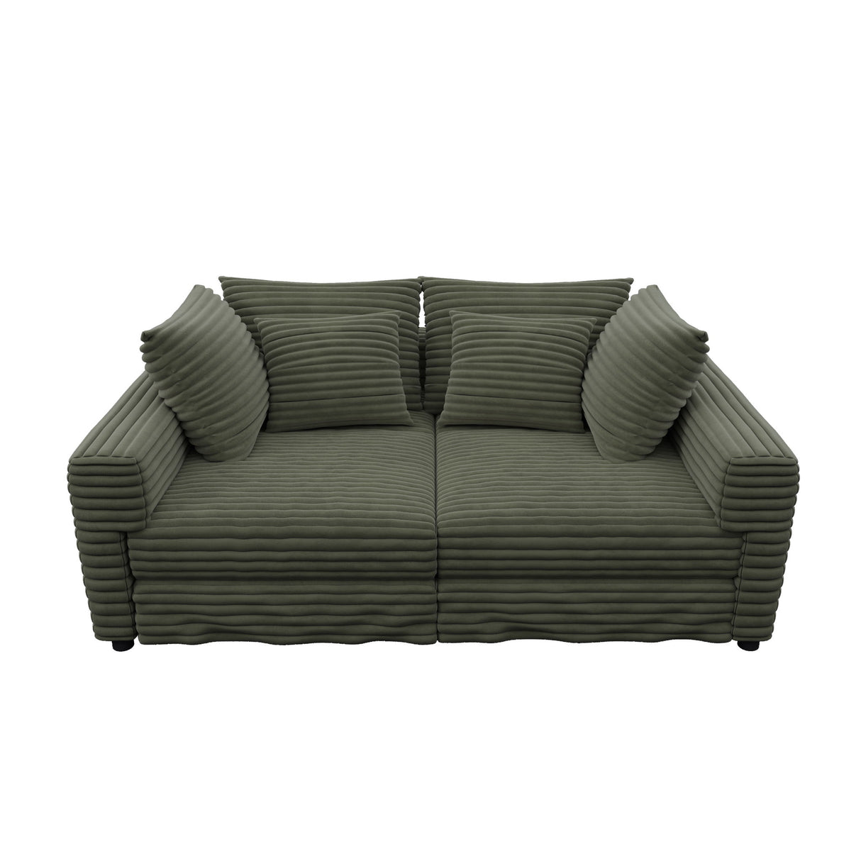 4 Seat Sofa, Modern Comfy Upholstered Sofa Cloud Couch, Deep Seat Couches With Soft Pillows