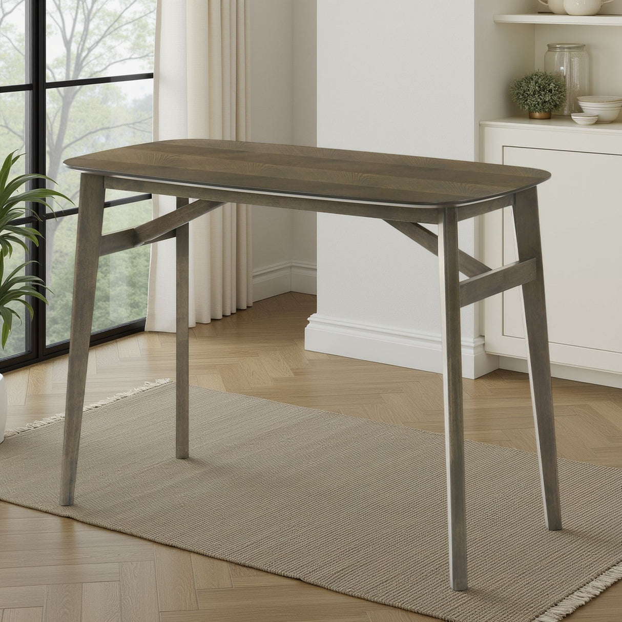 Braylen - 47.25" Wood Top Pub Table - Night Wenge