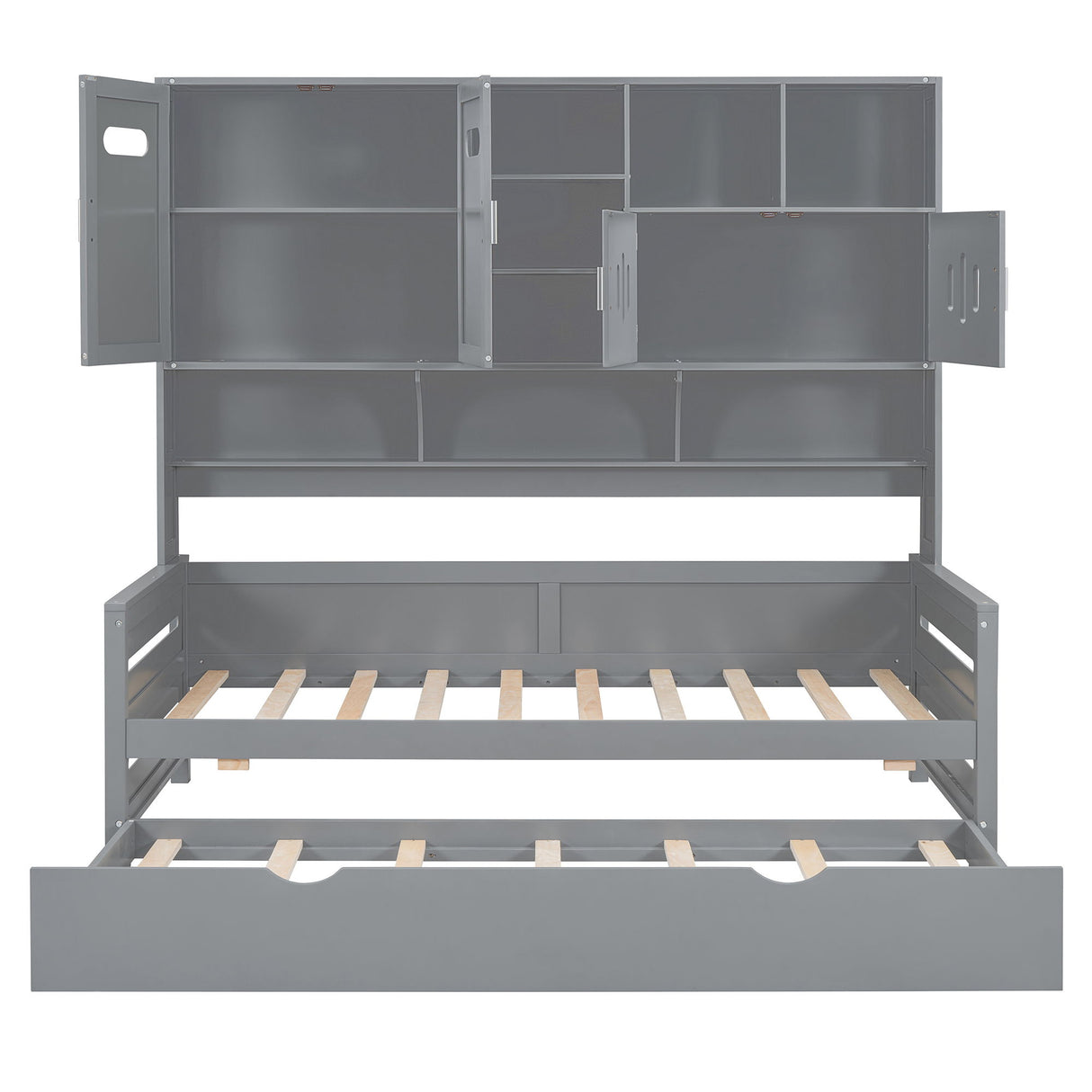 Daybed & All-In-One Cabinet And Shelf