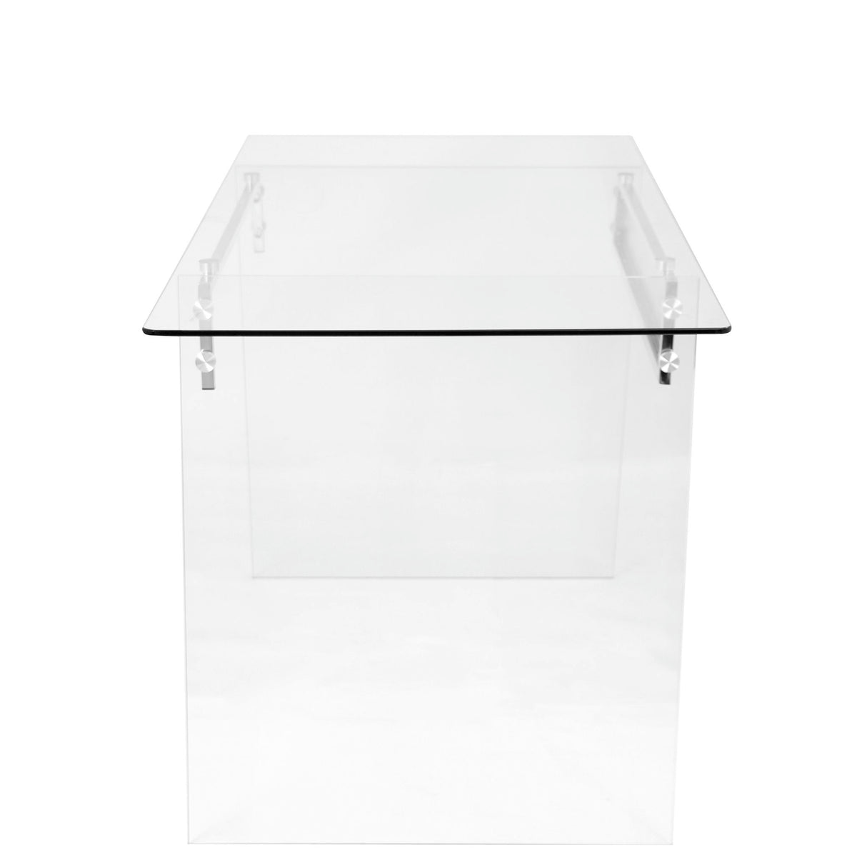 Glacier - Contemporary Desk - Clear