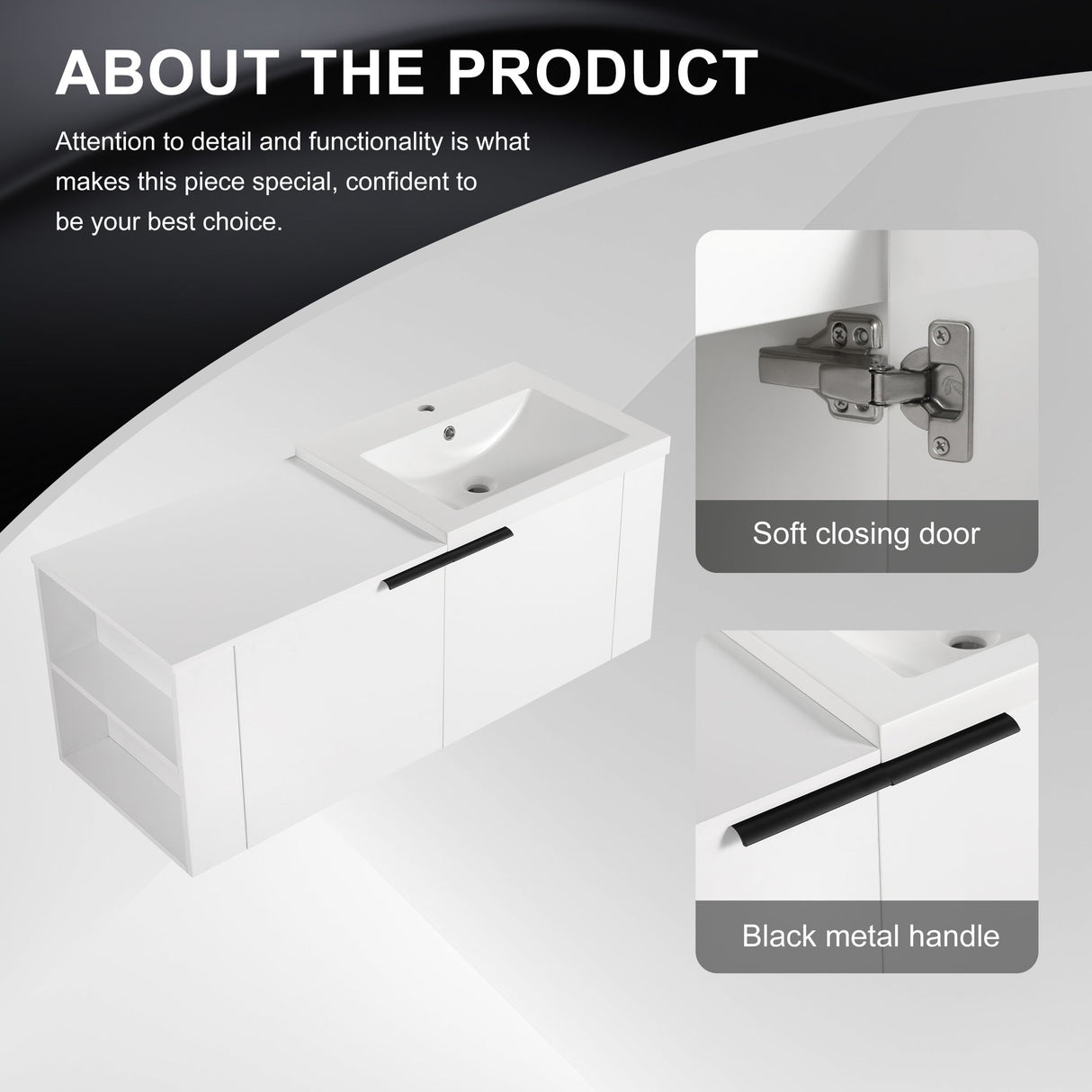 Modern Bathroom Vanity Sink Combo With Spacious Storage