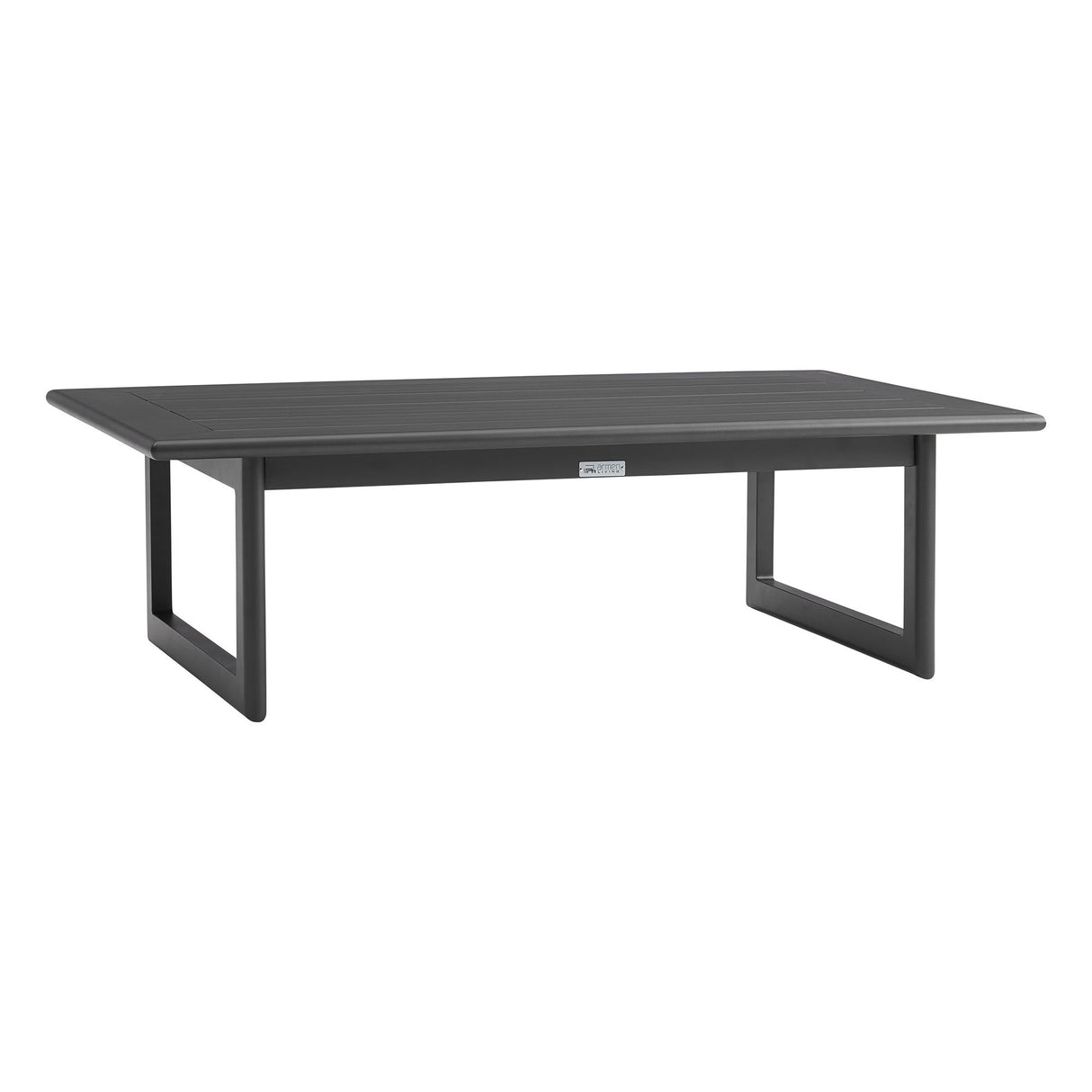Menorca - 4 Piece Outdoor Aluminum & Outdoor Conversation Set - Dark Gray
