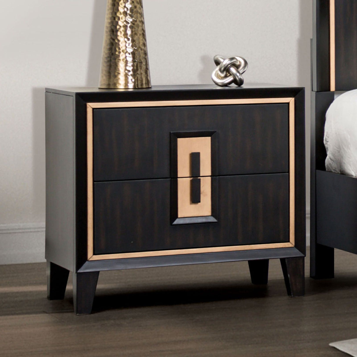 Bedside Nightstand - Espresso
