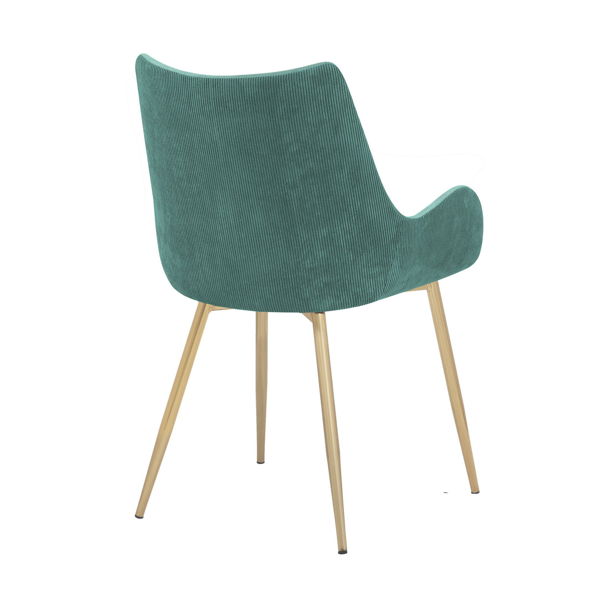 Avery - Dining Room Chair With Gold Legs - Teal