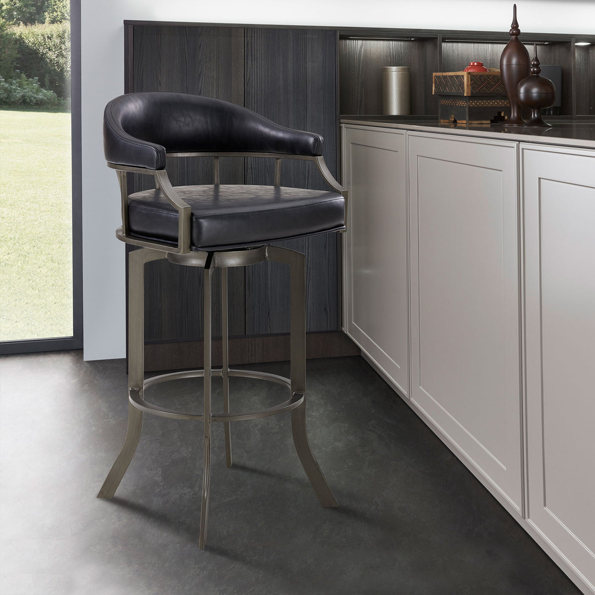 Edy - Swivel Bar Stool - Mineral